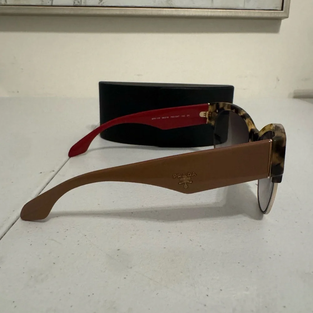 PRADA PR 11RS 7S00A7 - MEDIUM HAVANA 56/16/140 - Picture 3 of 7